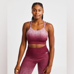 Aybl Flare Seamless Ombré Sports Bra Plum Small